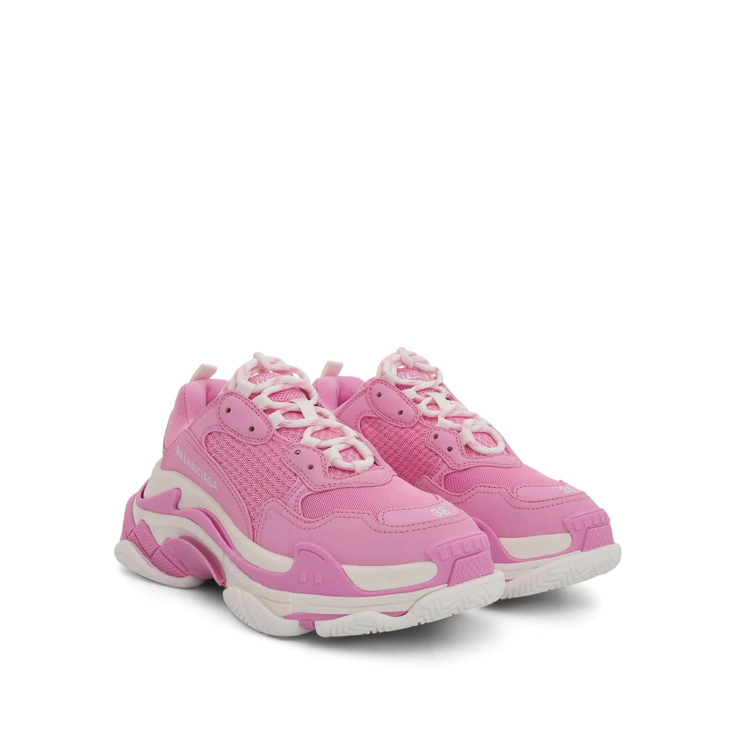 Sneakers Reviews Triple S Sneaker in Light Pink/White