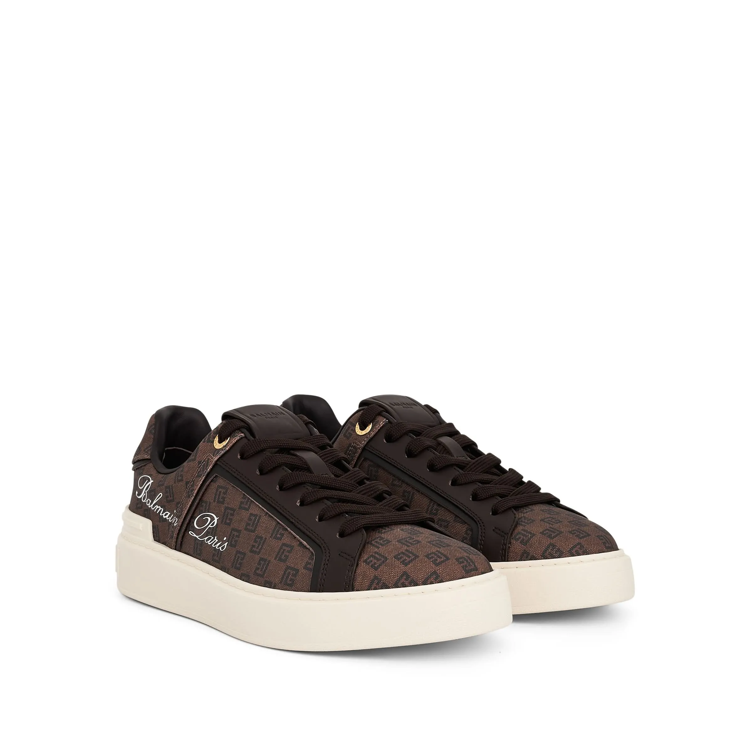 Signature Logo B-Court Sneaker in Brown Bull Sneakers