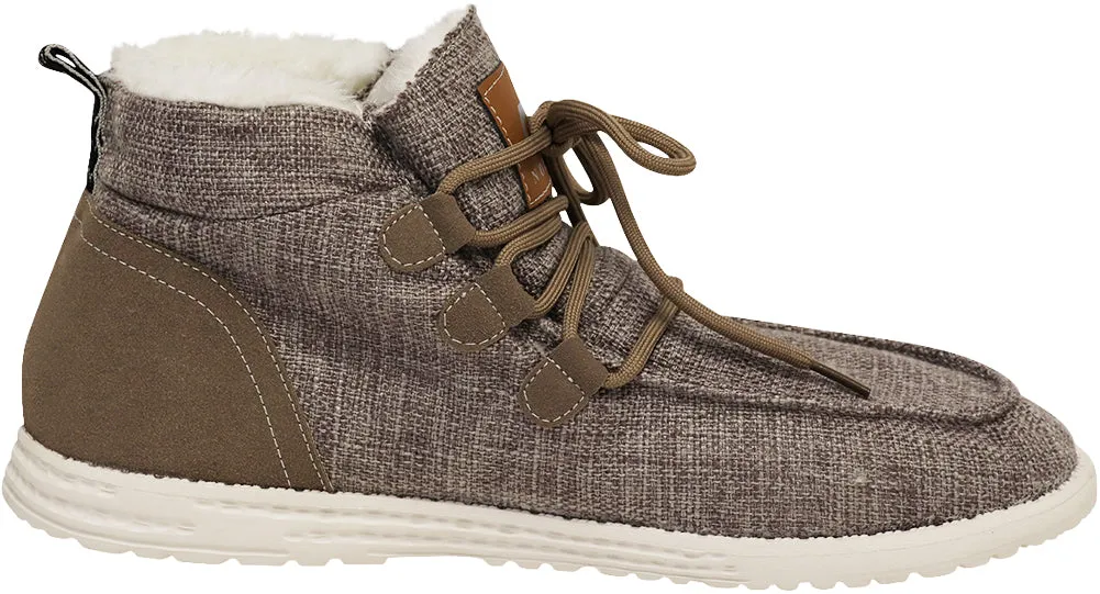 NORTY Men's Lightweight Loafer Slip On Lace Up Casual Boat Shoe Slippers Outside