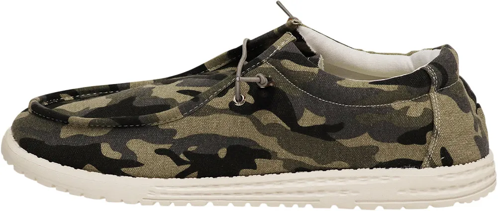 Haflingers Slippers NORTY Men's Lightweight Loafer Slip On Lace Up Casual Boat Shoe