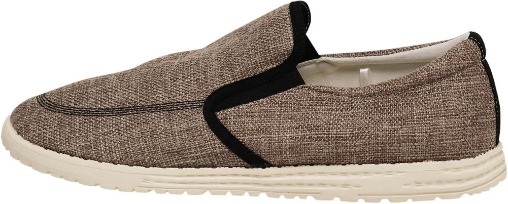 NORTY Men's Lightweight Loafer Slip On Lace Up Casual Boat Shoe Fluff Slides