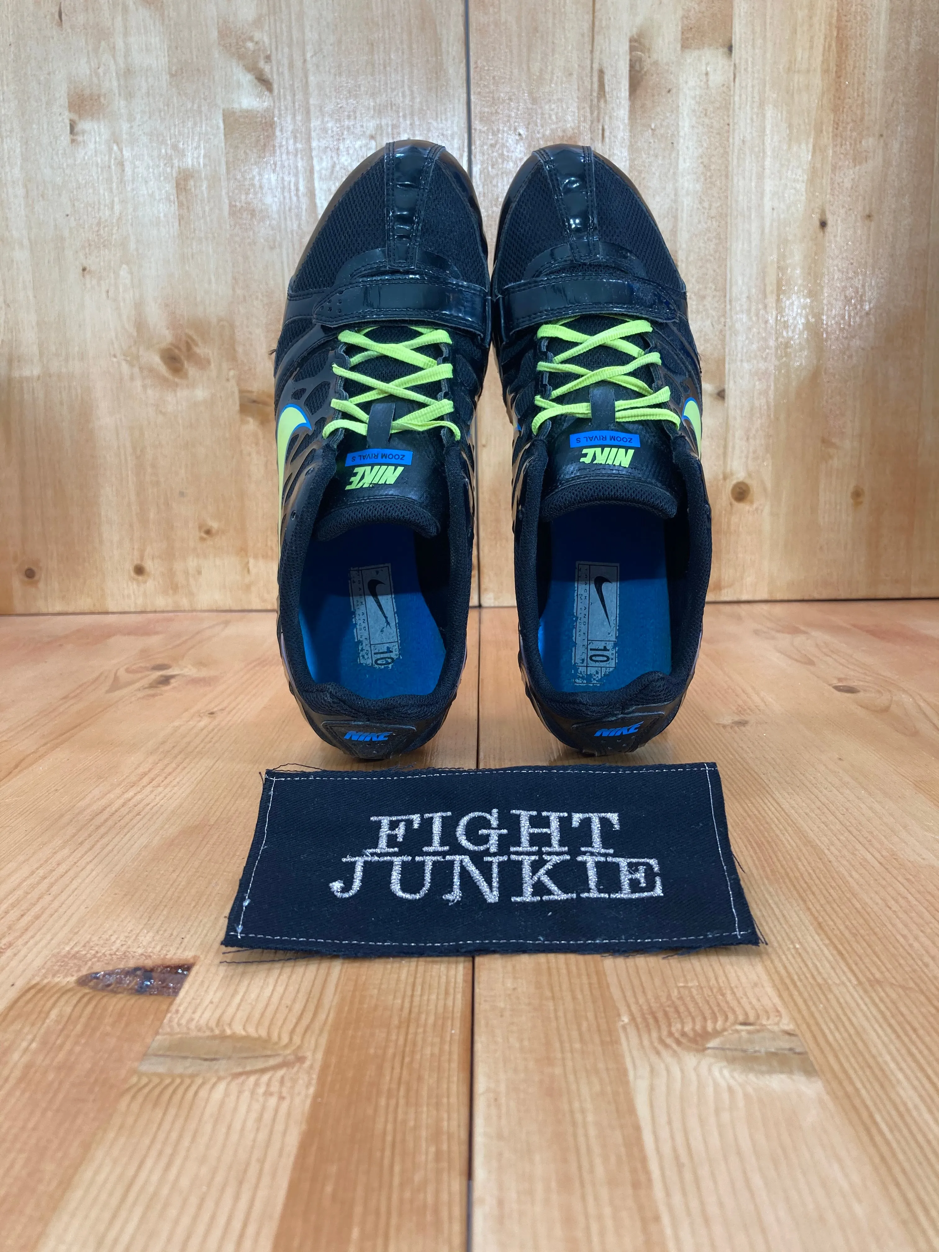 NIKE ZOOM RIVAL S Men's Size 10 Running Track Spikes Black 456812-070 Asics Shoes Flat