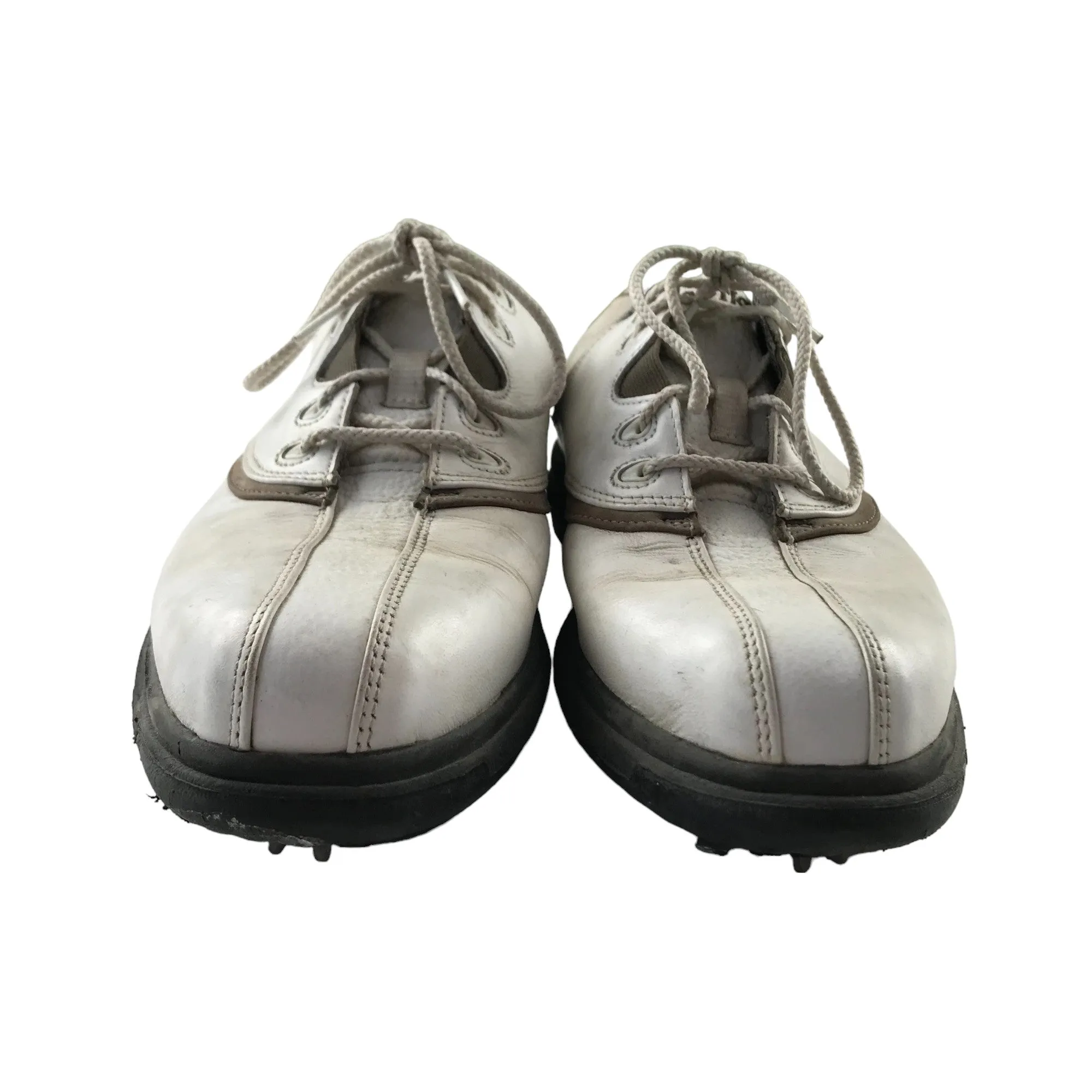 Adidas Clip In Bike Shoes FootJoy Golf Shoes Shoe Size 6 White and Light Brown