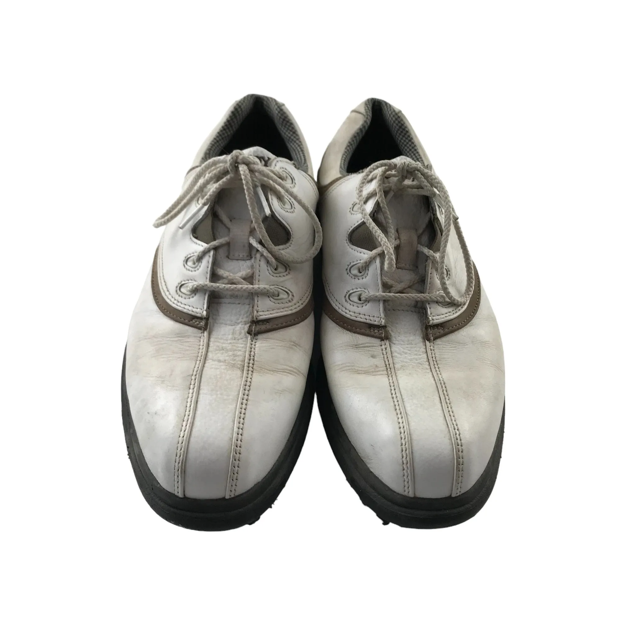 FootJoy Golf Shoes Shoe Size 6 White and Light Brown Adidas Trefoil Shoes