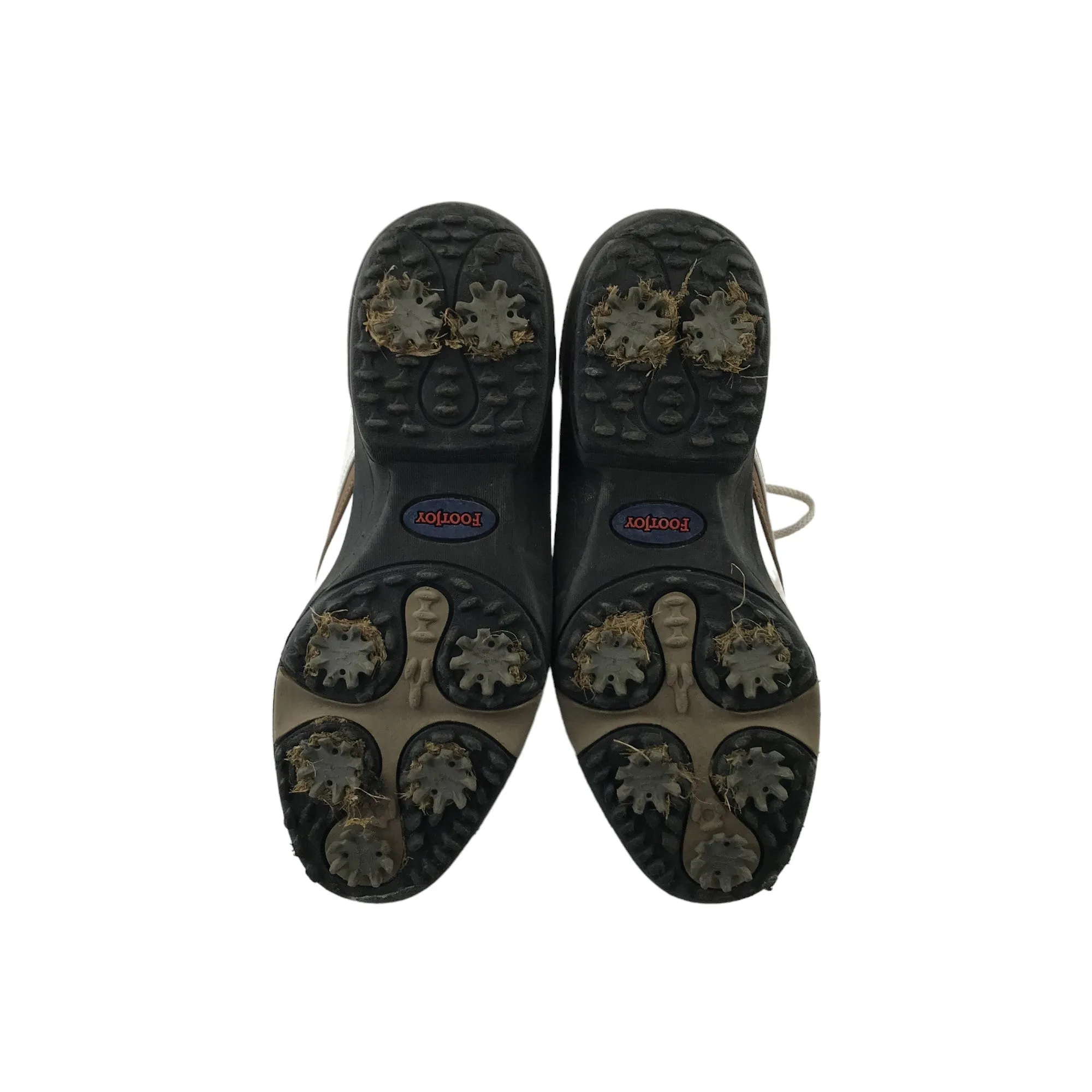 FootJoy Golf Shoes Shoe Size 6 White and Light Brown Indoor Soccer Adidas Shoes