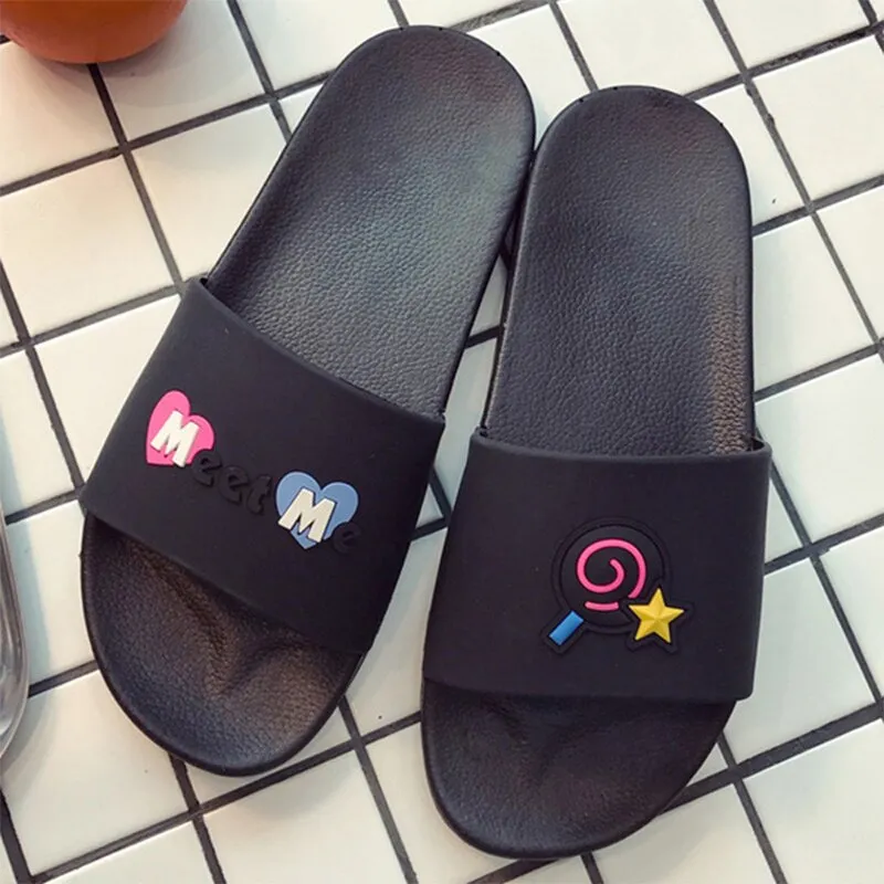 Ladies Slides Shoes Comfy Flat Shoes For Walking