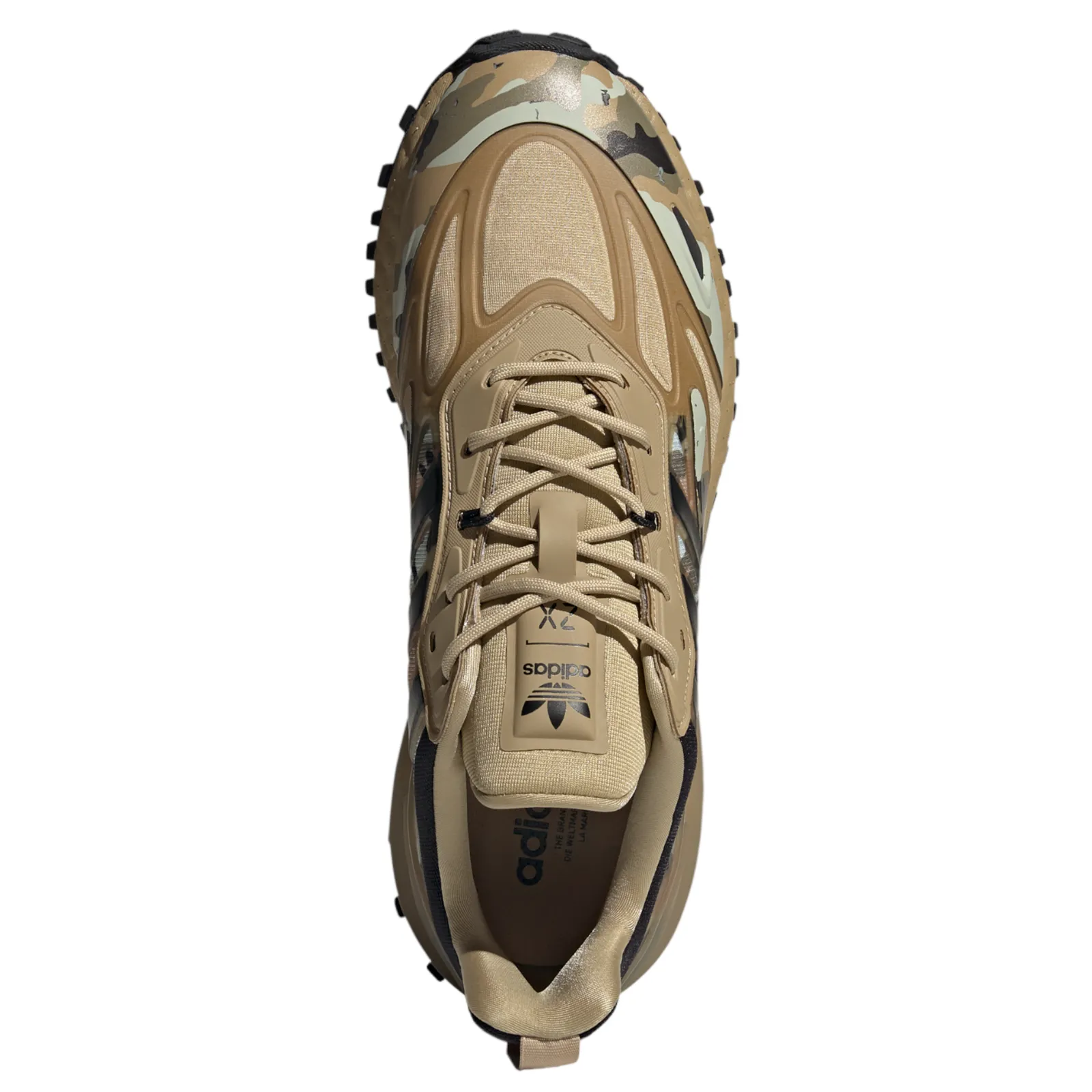 Adida Shoes adidas Originals ZX 2K Boost 2.0 Trail Trainers - Camo Green