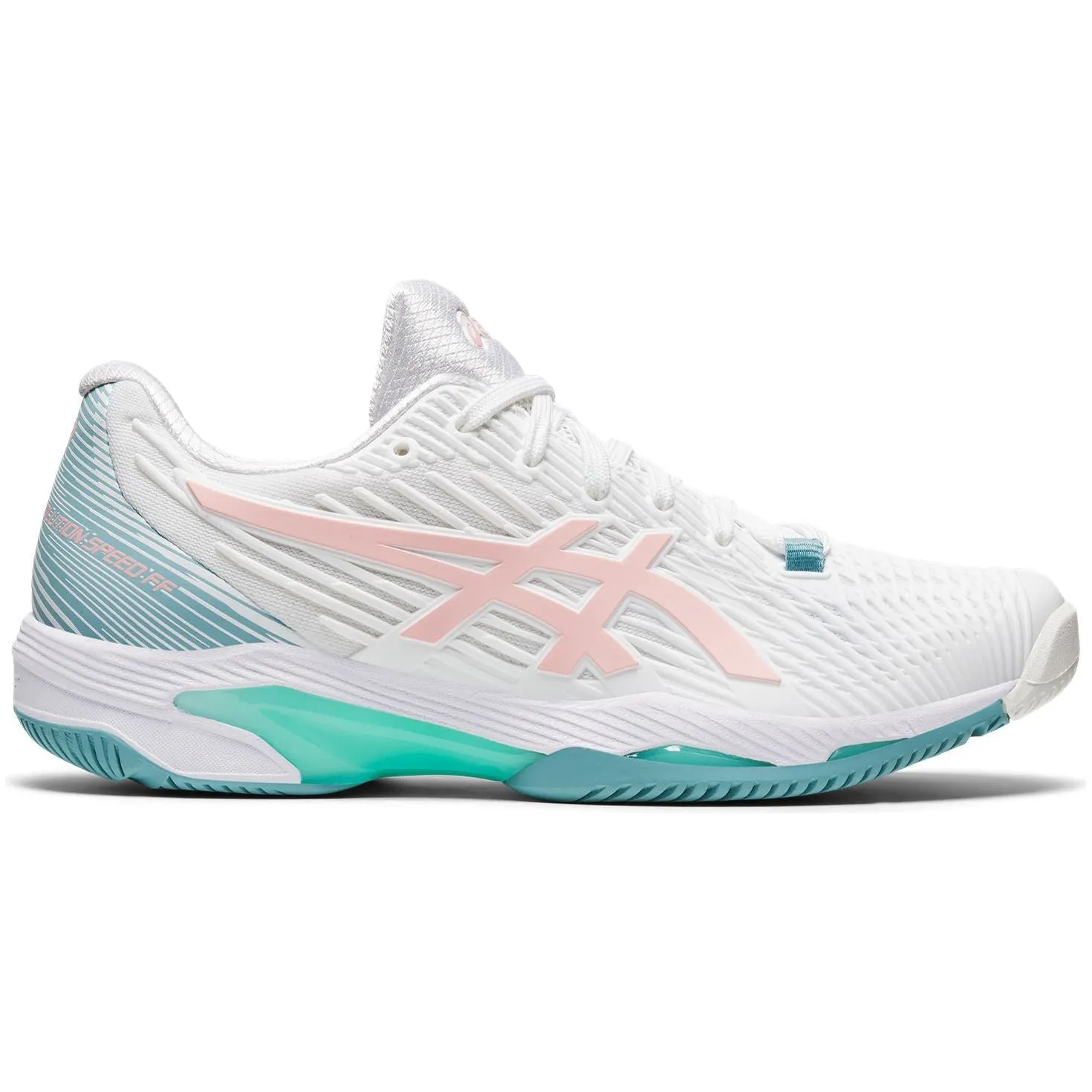 Asics Solution Speed FF 2 Womens Tennis Shoes - White Asics Gel-contend 4 Running Shoes