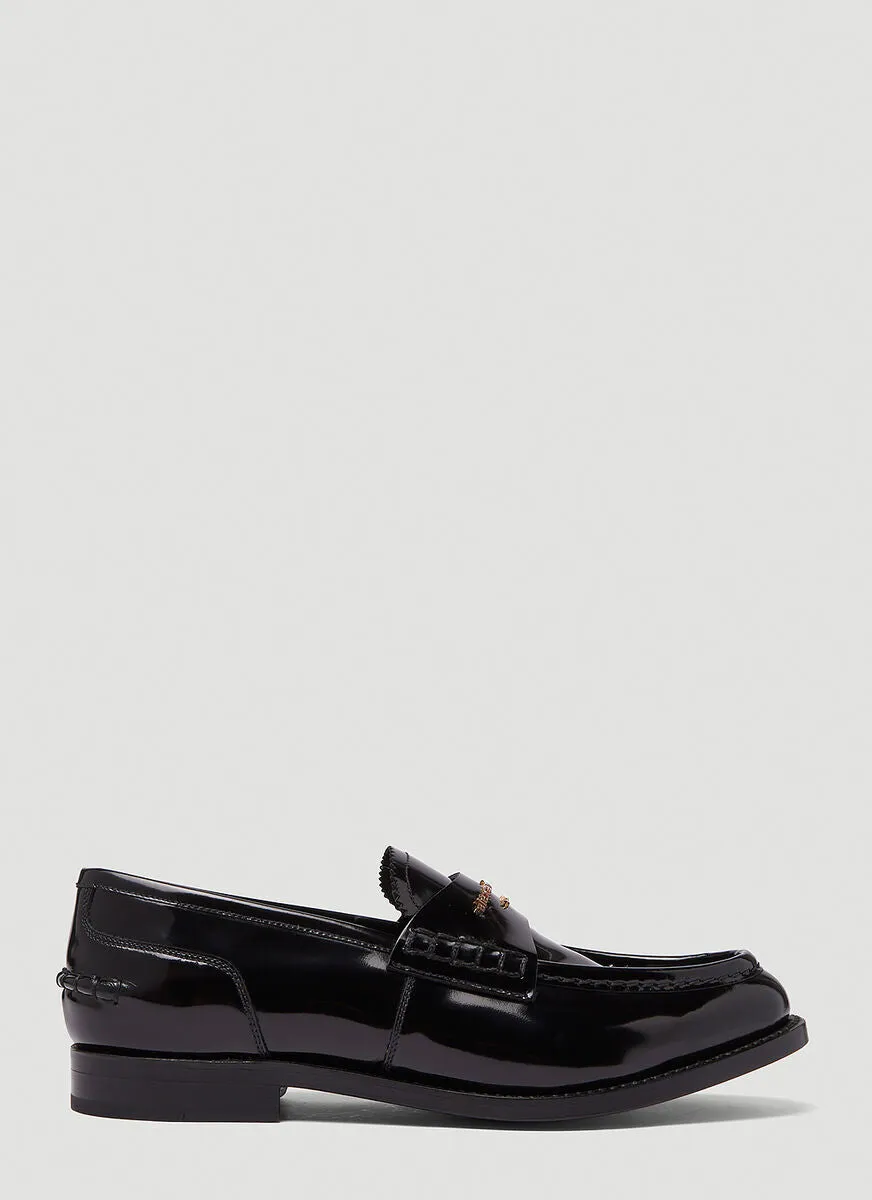 Alexander Wang Carter Logo Loafers Flat Trigger Shoe Glock