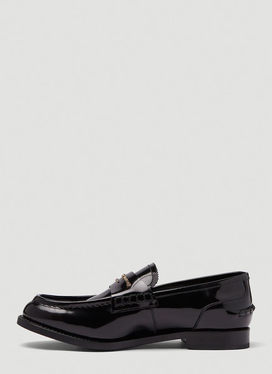 Alexander Wang Carter Logo Loafers Flat Pointed Shoes