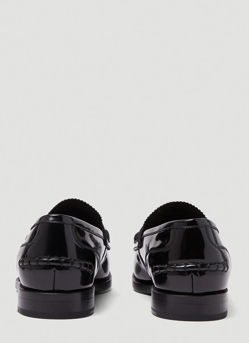 Folding Flat Shoes Alexander Wang Carter Logo Loafers