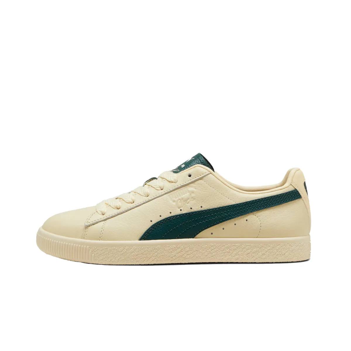 Asics Walking Shoes Arch Support Puma Mens Clyde Payers Lane Athletic Shoes 398701-01 Creamy Vanilla/Dark Myrtle