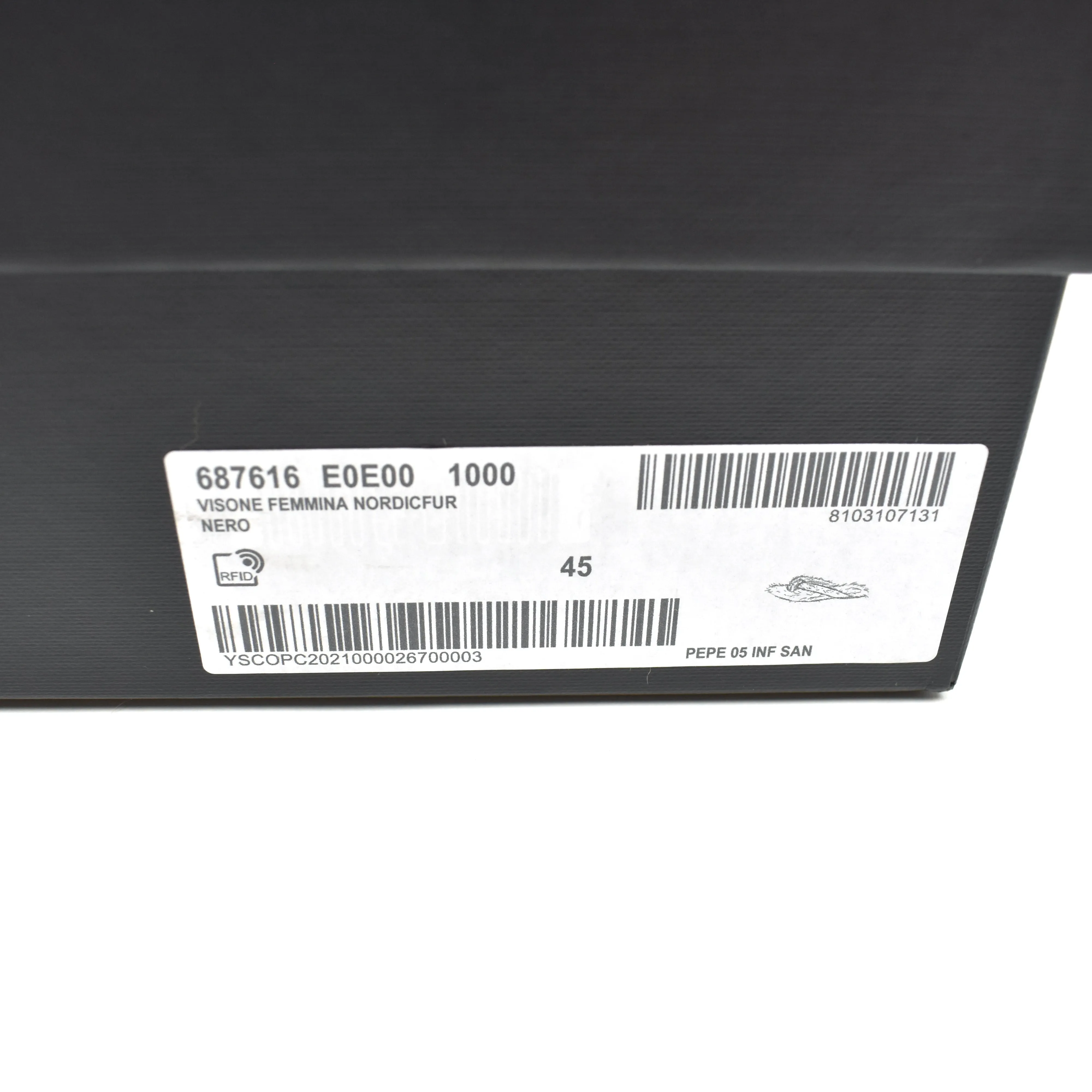 Saint Laurent - Black Genuine Fur Pepe Flip Flops Bts Slippers