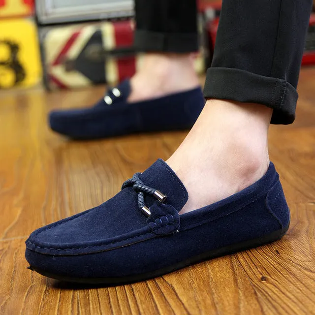 UPUPER Spring Summer NEW Men's Loafers Comfortable Flat Casual Shoes Men Breathable Slip-On Soft Leather Driving Shoes Moccasins Flat Sparkly Shoes