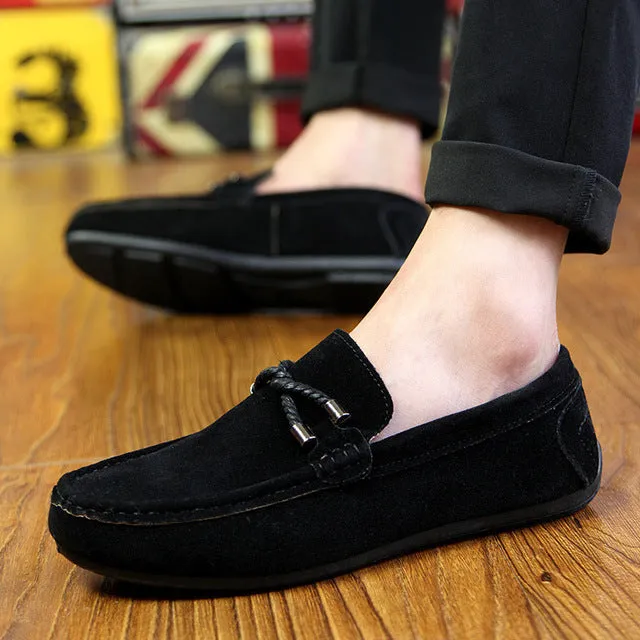 Flat Shoes Good For Feet UPUPER Spring Summer NEW Men's Loafers Comfortable Flat Casual Shoes Men Breathable Slip-On Soft Leather Driving Shoes Moccasins