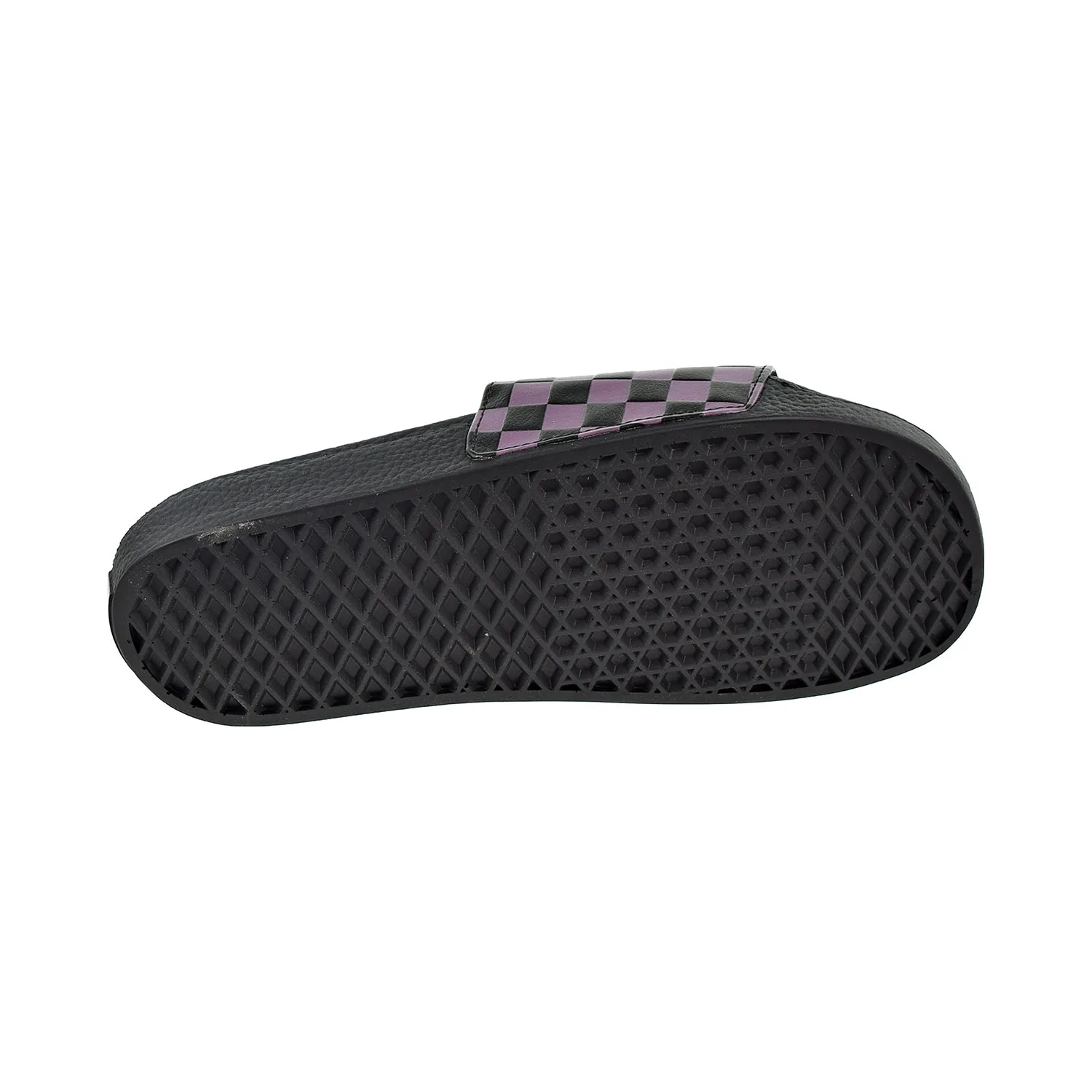 Vans Slide-On Mens Slides Checkerboard/Blank Plum Grippy Slippers
