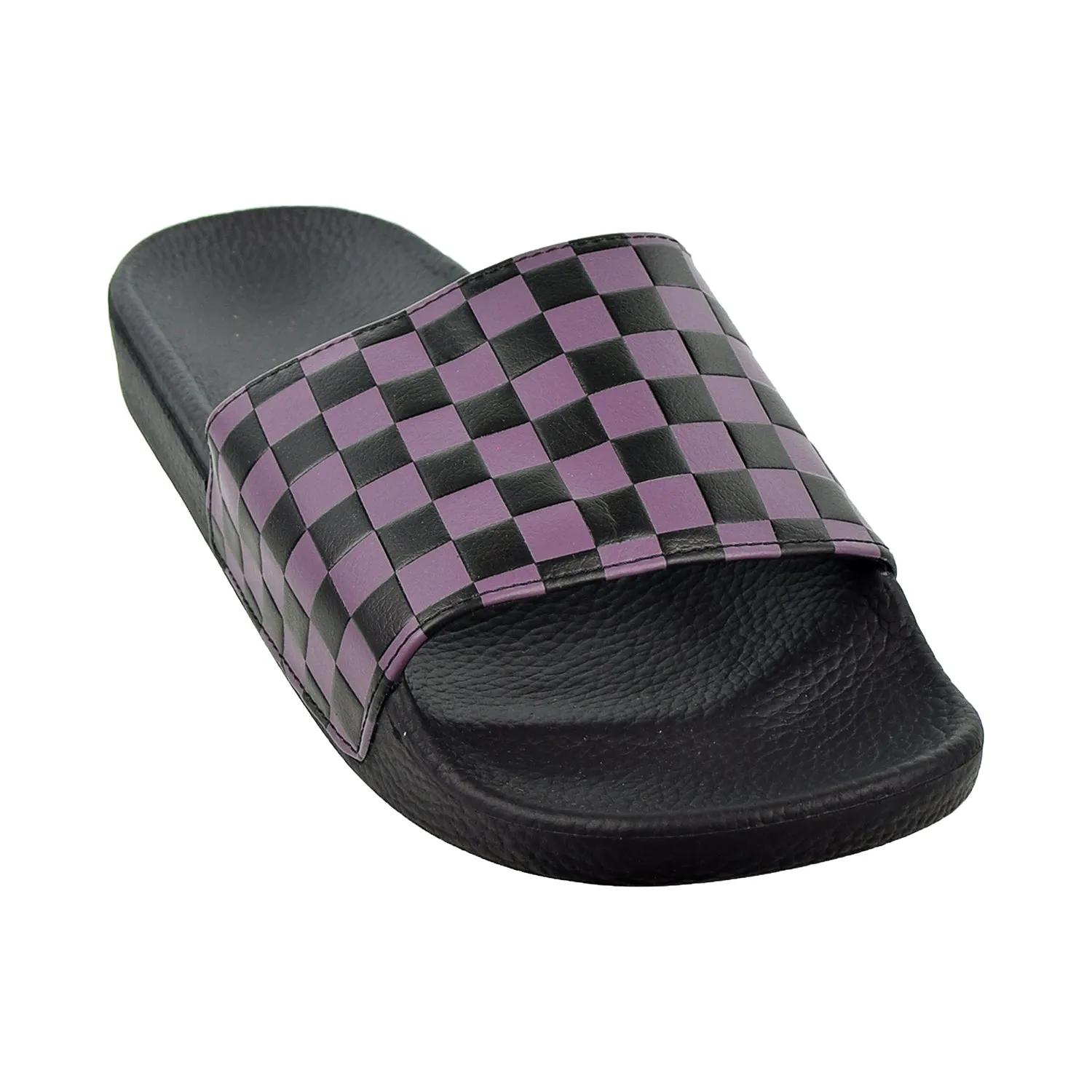 Vans Slide-On Mens Slides Checkerboard/Blank Plum Custom Slippers
