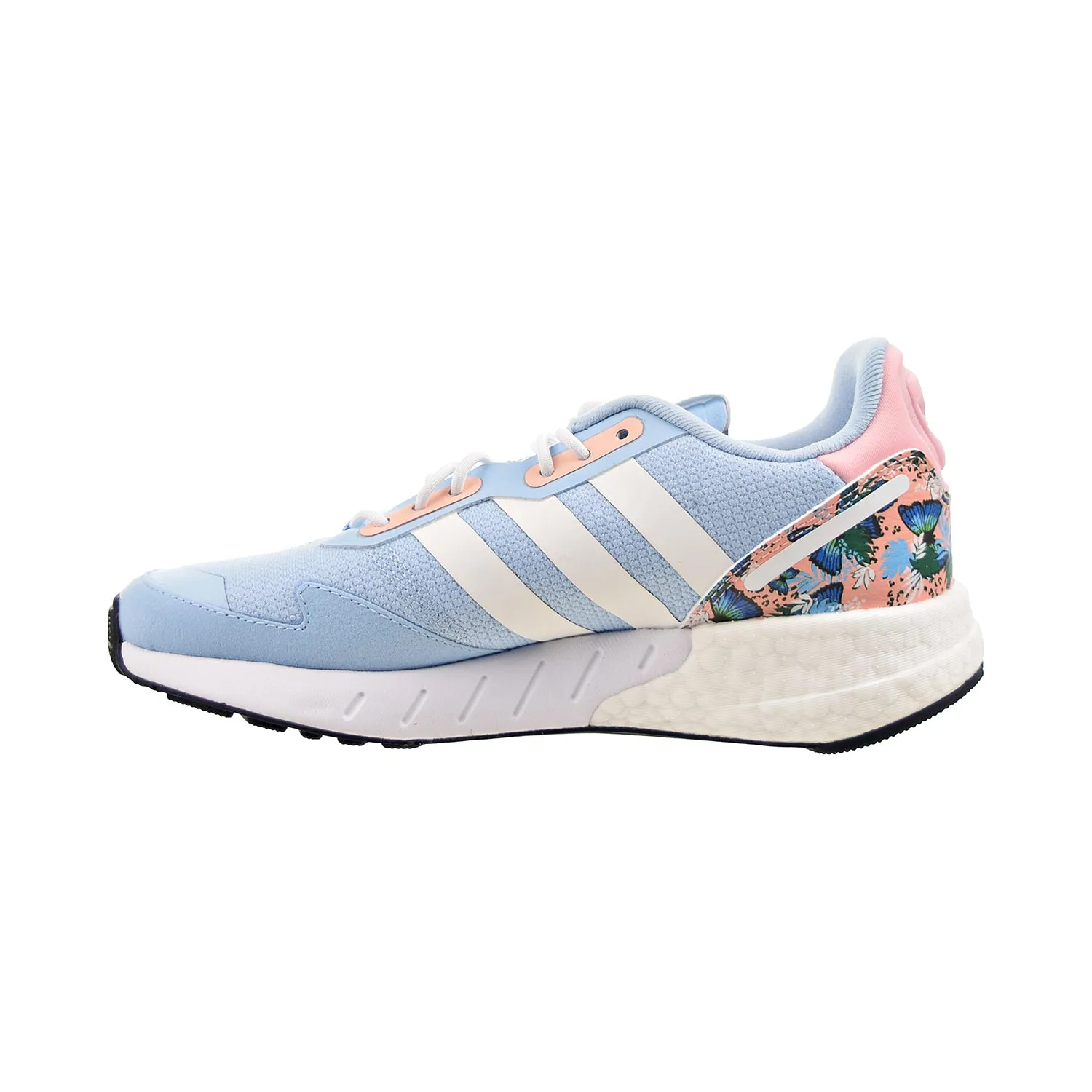 Adidas Best Shoes Adidas ZX 1K Boost Big Kids' Shoes Clear Sky-Cloud White-Haze Coral