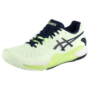 Asics Women's Gel-Resolution 9 - Pale Mint/Blue Expanse Snow Running Shoes Asics