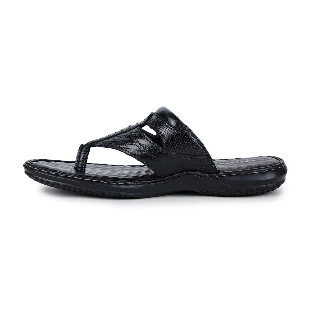 Doc Sandals Coolers By Liberty DTL-3 Casual Black Slippers & Flip-Flop For Men
