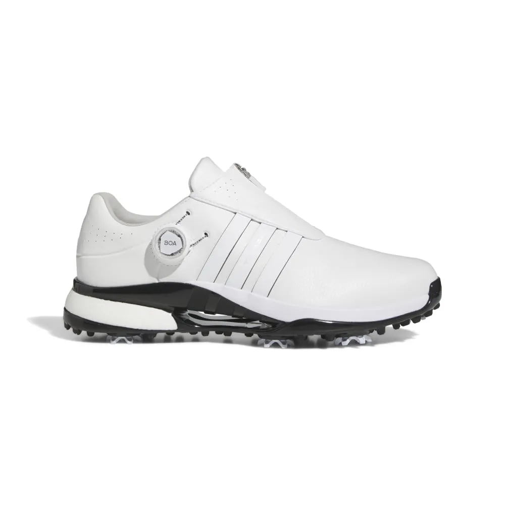 adidas Tour 360 24 BOA Boost Golf  Shoes - White/Black Forum Adidas Shoes