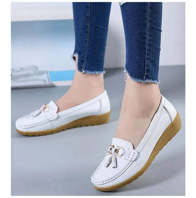 Pro Leather High Top Casual Shoes DOBEYPING Sailing Shoes