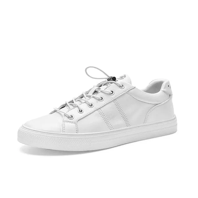 2018 Spring New Men Casual Shoes Breathable Wear Resistant Shoes Comfortable Summer White Round Toe Lace up Flat Snekaers Bebe Flat Shoes