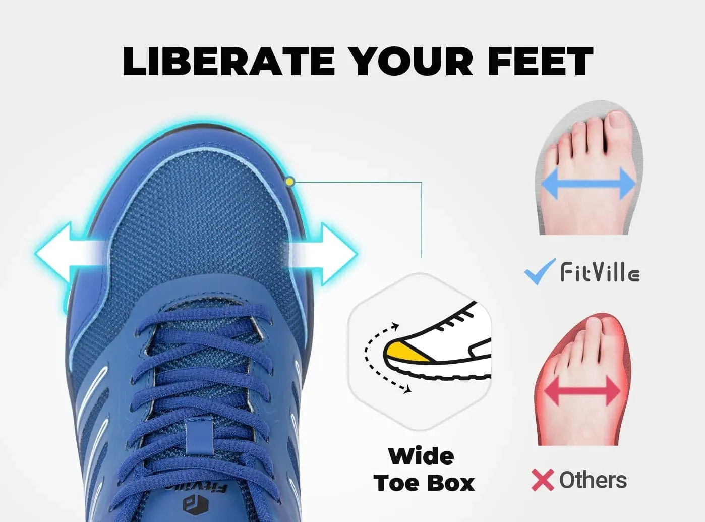 FitVille Men's AllTraction Trail Running Shoes V1 Nine West Shoes Flats