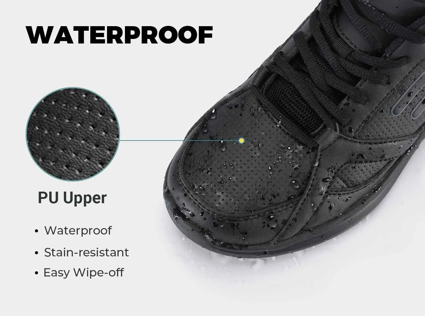 Palazzo Pants With Flat Shoes FitVille Men's TopGrip SR Work Shoes V1