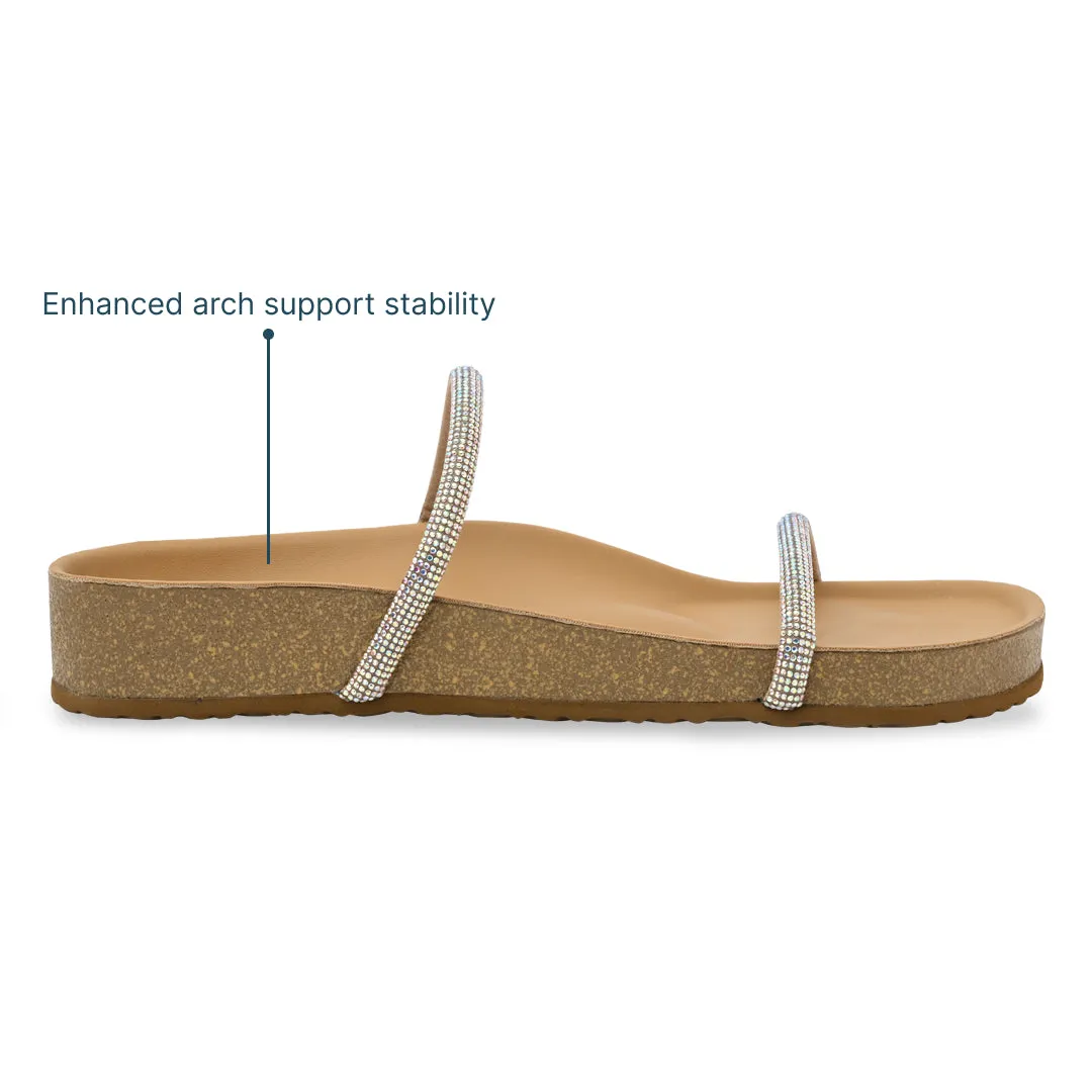 Foot Pain When Wearing Flat Shoes Nude Shine Strap Flats