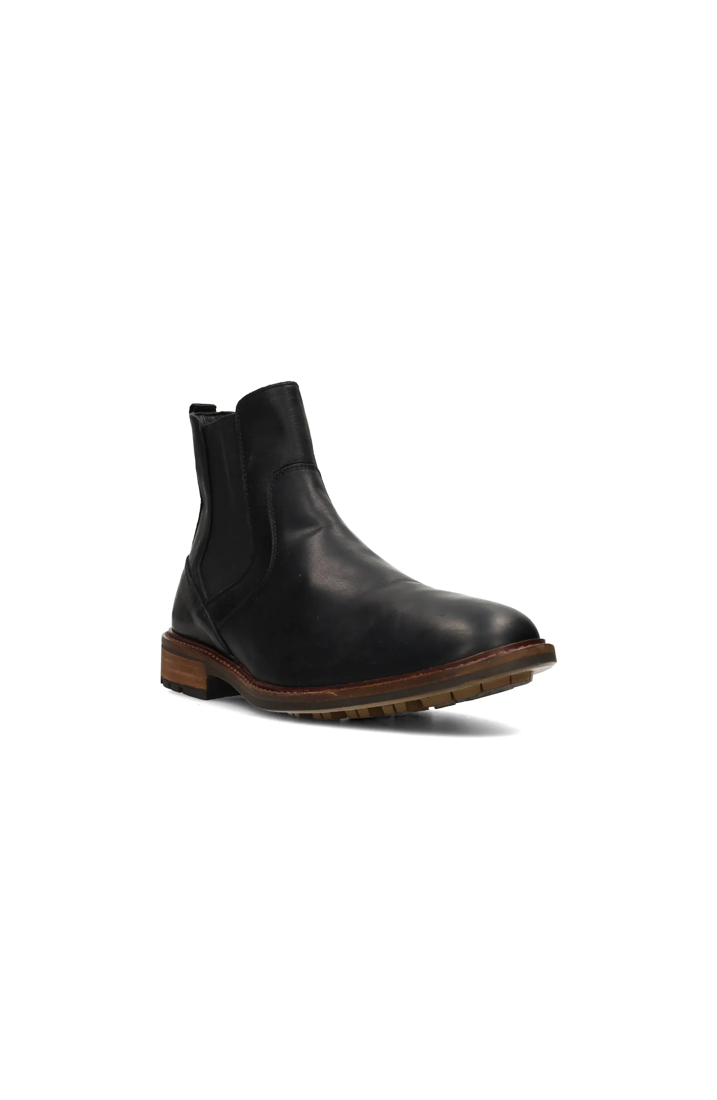 WARREN BURNISHED LEATHER BOOT Brown Boots With Black Pants