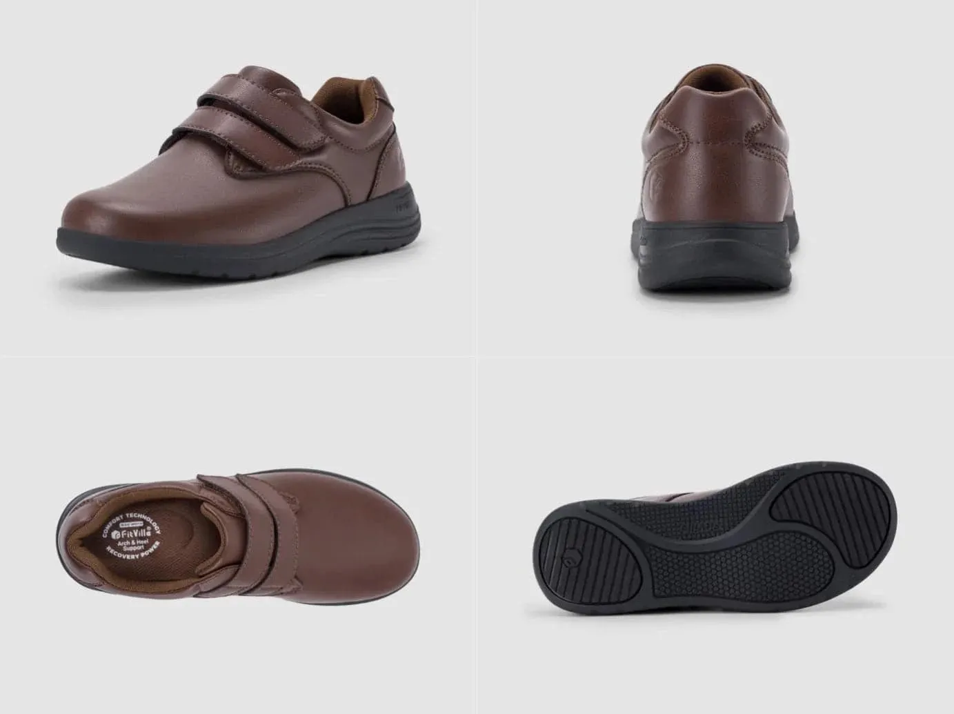 Riva Event Waterproof Performance Hiking Shoe FitVille Women's BriskWalk Elite Dress Shoes V3