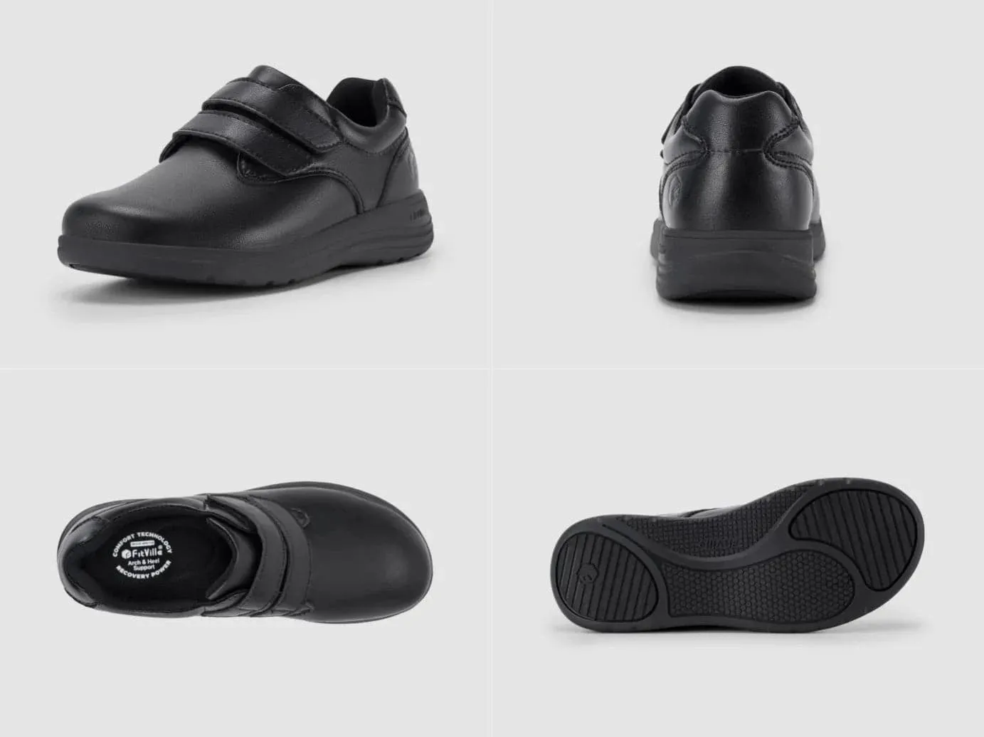 Light Waterproof Walking Shoes FitVille Women's BriskWalk Elite Dress Shoes V3