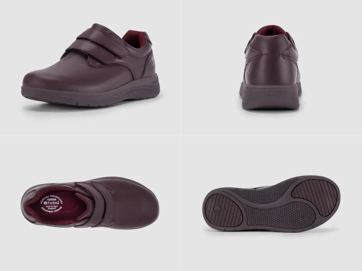 FitVille Women's BriskWalk Elite Dress Shoes V3 Lightweight Waterproof Shoes