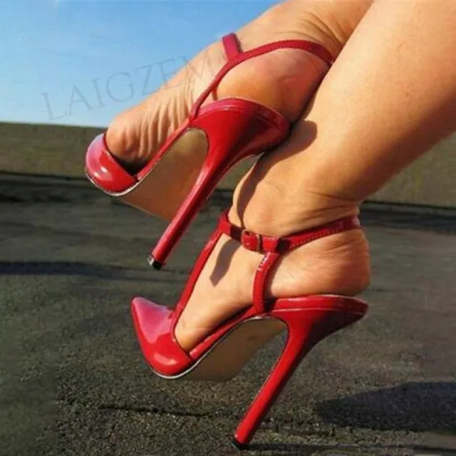 Frogg Toggs Waterproof Shoes Sexy Straps Pointy Stiletto High Heel shoe pump 11 