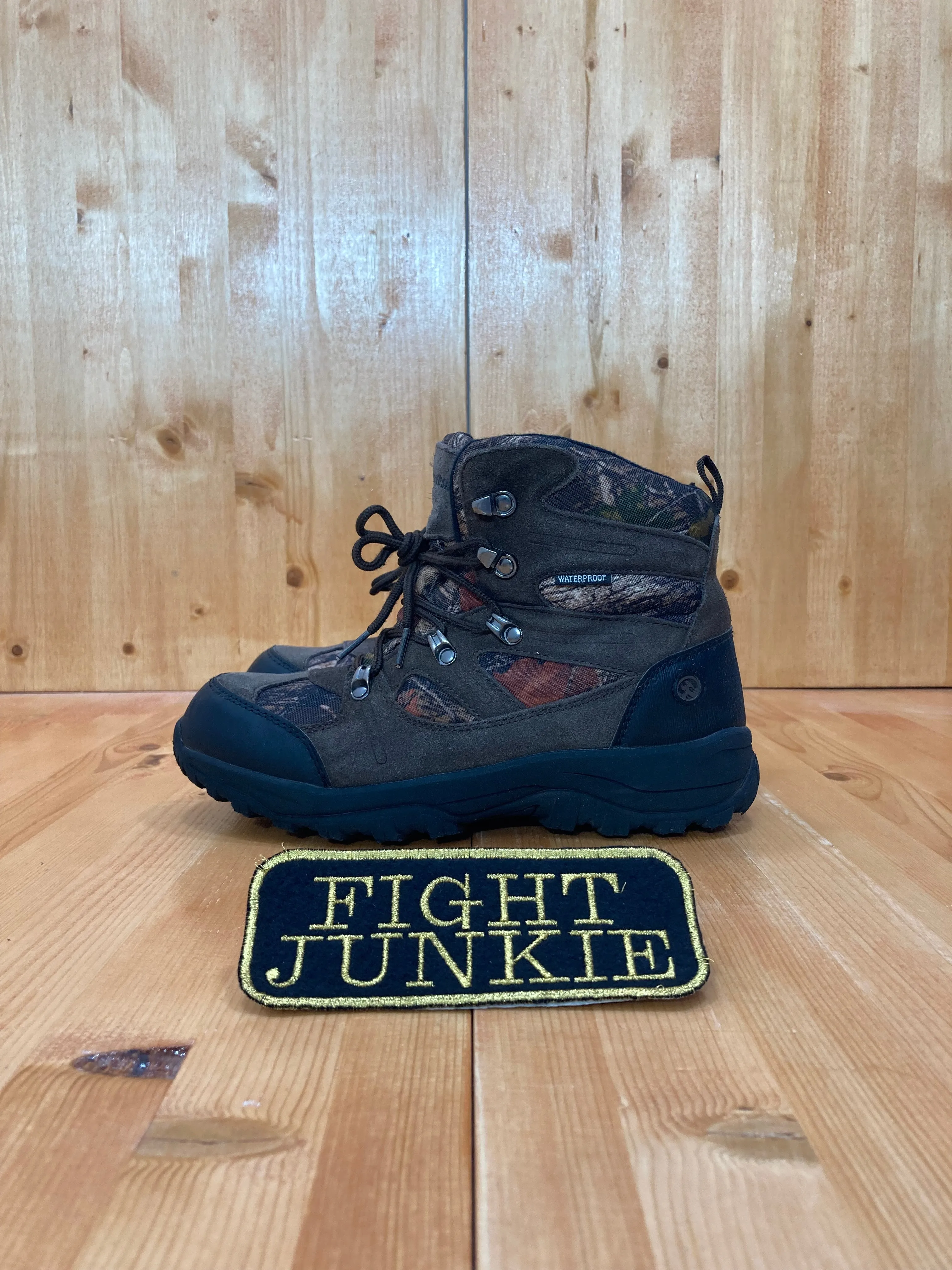 NORTHSIDE 3M THINSULATE WATERPROOF Women Size 7 Suede Hiking Rain Snow Boots Camo Waterproof Dress Shoe