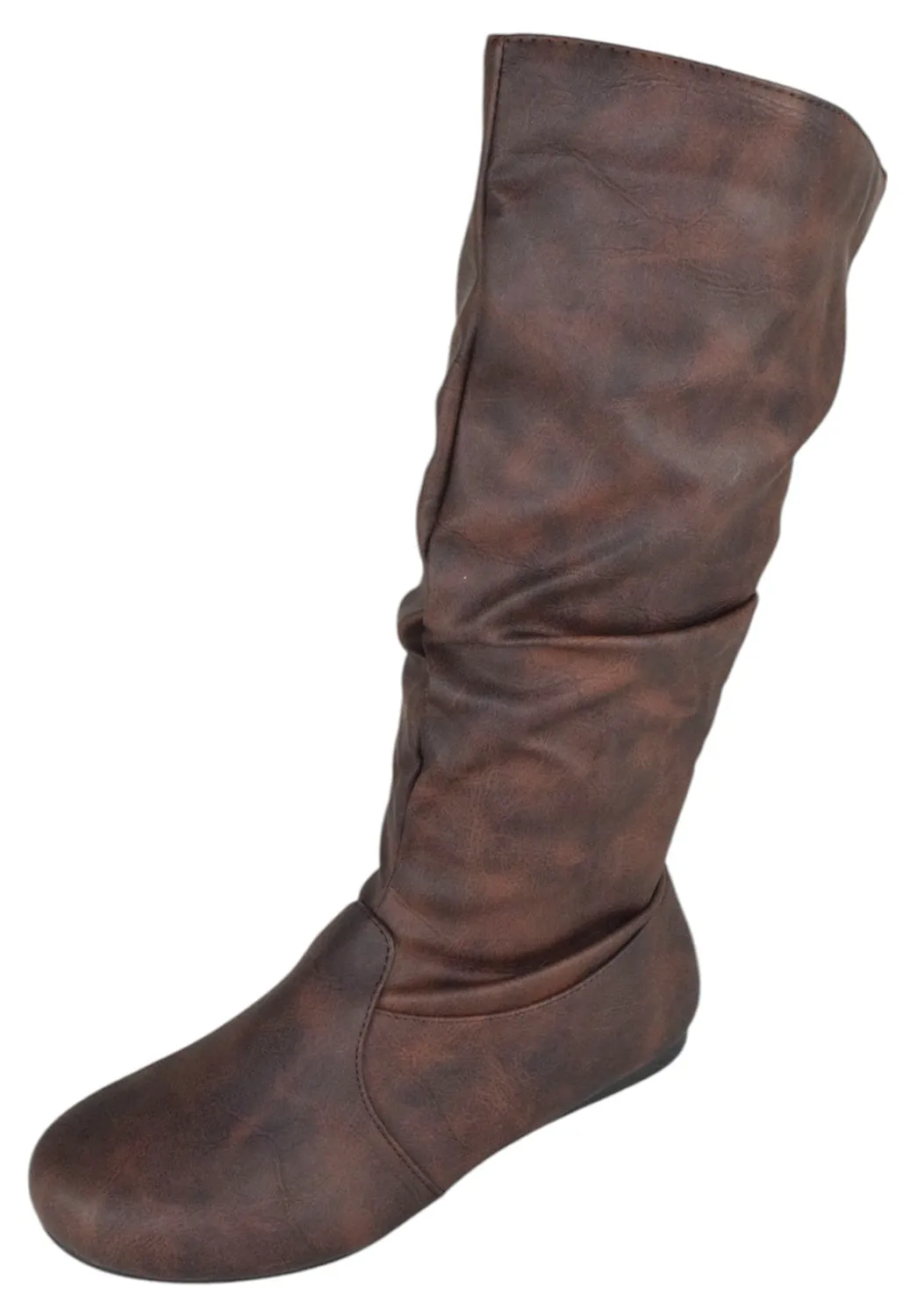 Flat Water Shoes SELENA-24 Brown PU Forever