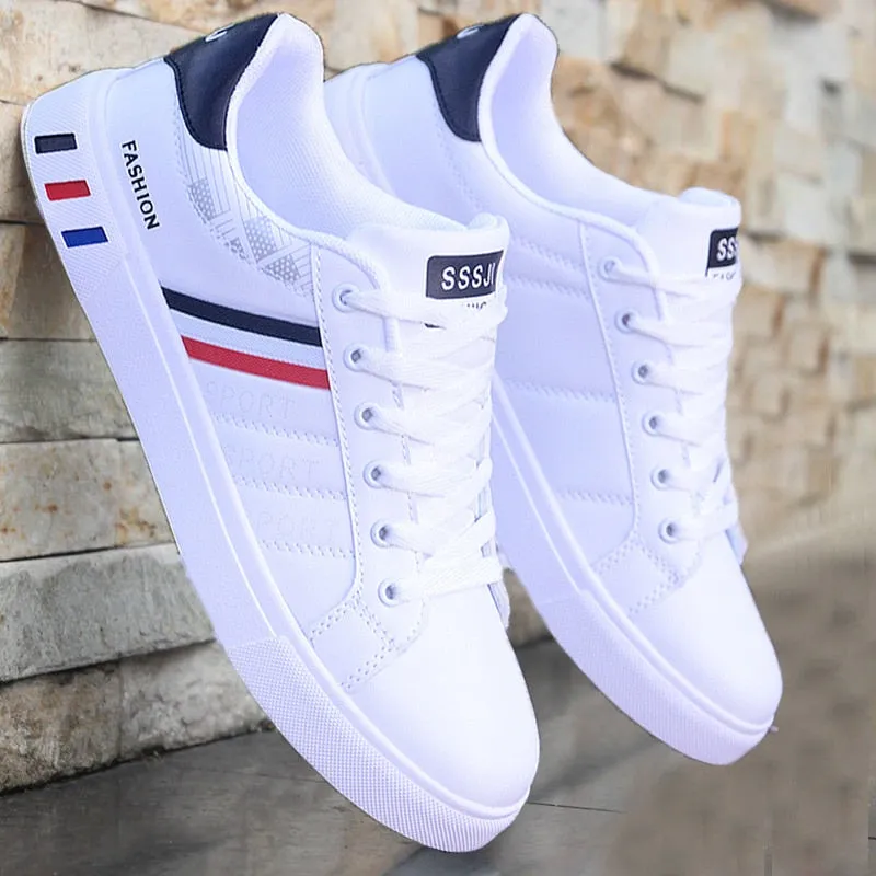 Jean Flat Shoes White vulcanized sneakers boys cheap flat comfortable shoes men autumn spring 2021 fashion sneakers