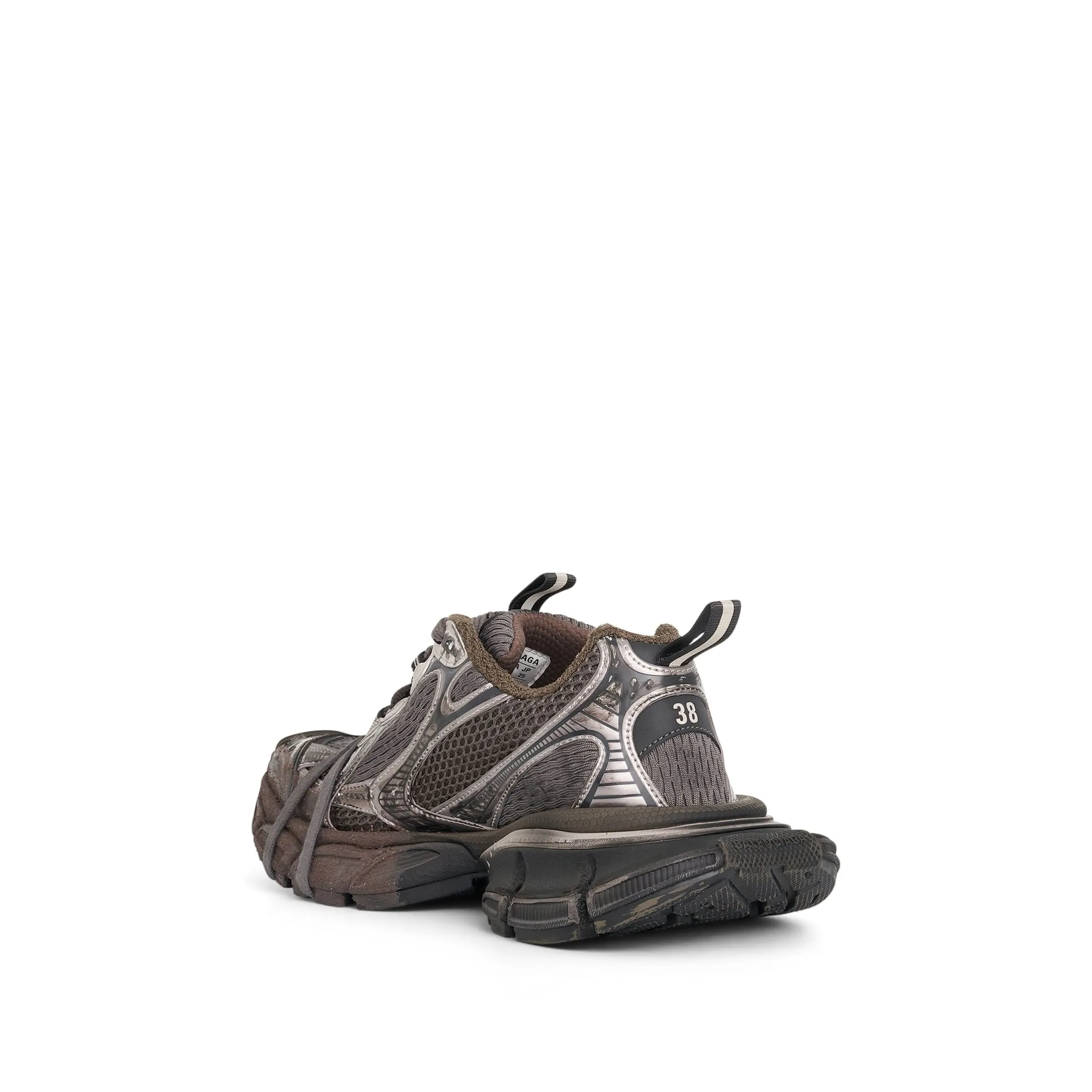 Women 3XL Sneaker in Dirty Brown No Lace Sneakers