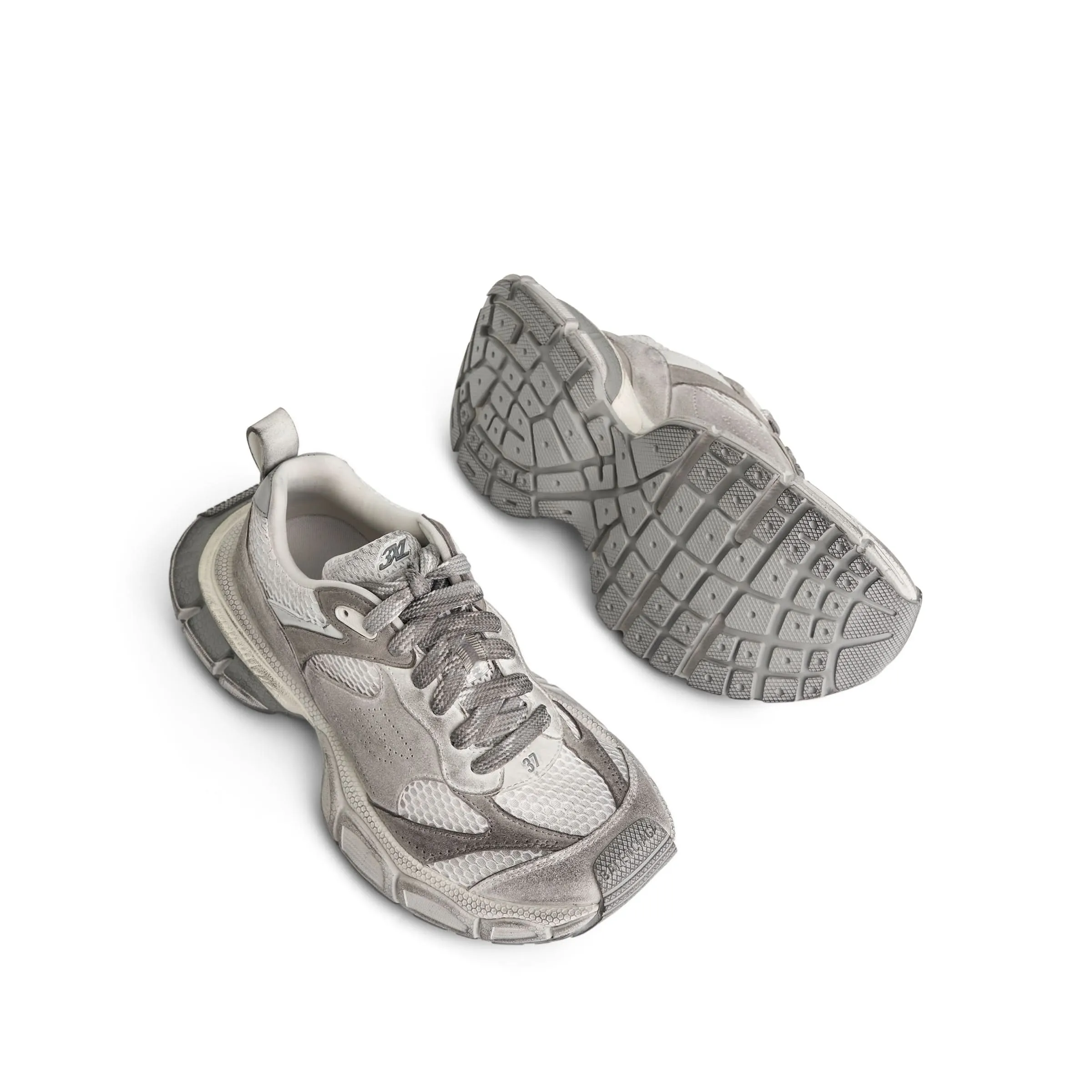 Anime Sneakers Women 3XL Suede Sneaker in Light Grey