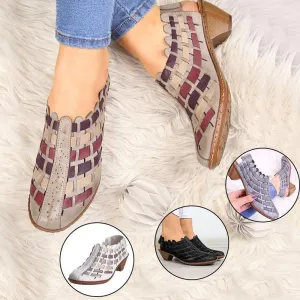 Wax Shoes Waterproof Women Casual Comfy Elastic Band Plus Size Sandals