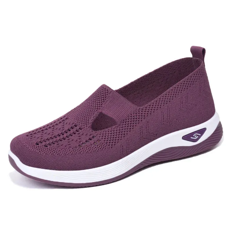Breathable Casual Shoes Women Shoes Comfortable Low-Top Shoes Fabric Breathable Lightweight Shoes for Women for Casual Walking and Outdoor Activities