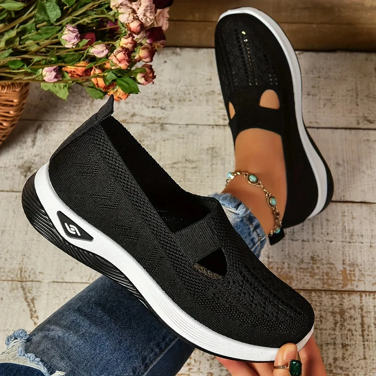 Casual Shoes For Tall Women Shoes Comfortable Low-Top Shoes Fabric Breathable Lightweight Shoes for Women for Casual Walking and Outdoor Activities