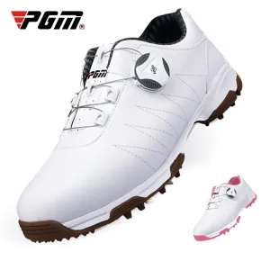 Women'S Golf Shoes Leather Golf Shoes Slip Resistant Waterproof Sneakers Spikes Nail Breathable Lightweight Soft Shoes Best Waterproof Shoes For Bass Fishing