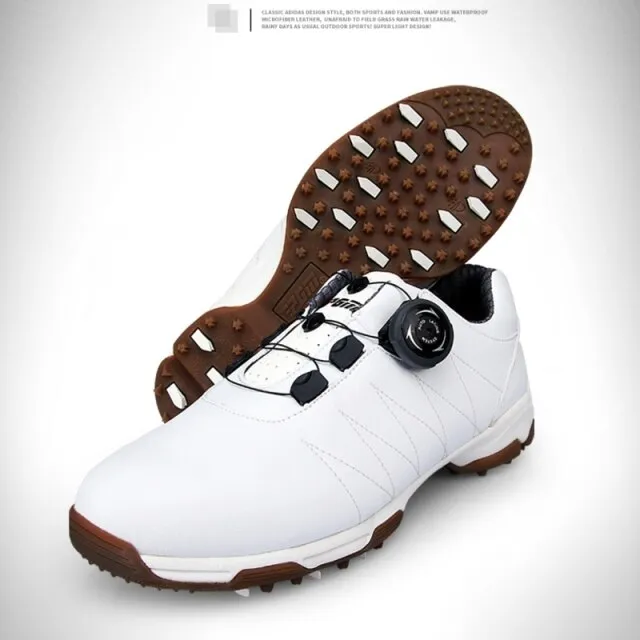 Waterproof Brooks Trail Running Shoes Women'S Golf Shoes Leather Golf Shoes Slip Resistant Waterproof Sneakers Spikes Nail Breathable Lightweight Soft Shoes