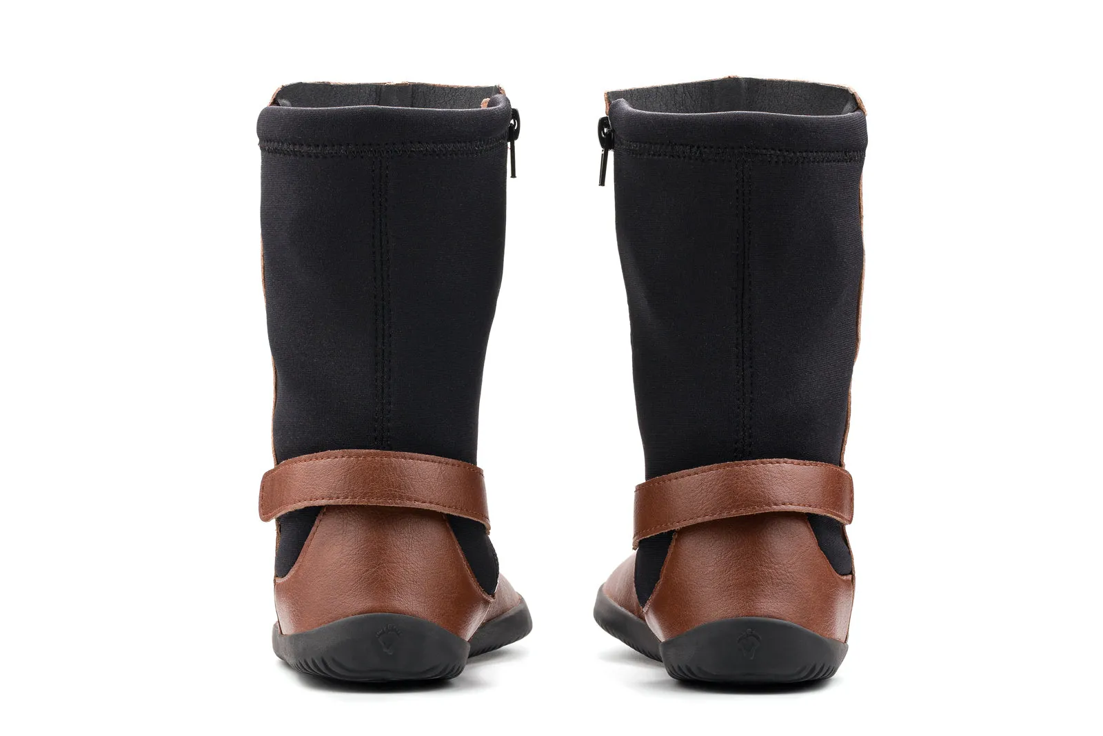Waterproof Arch Support Shoes Womens barefoot brown mid-calf boots