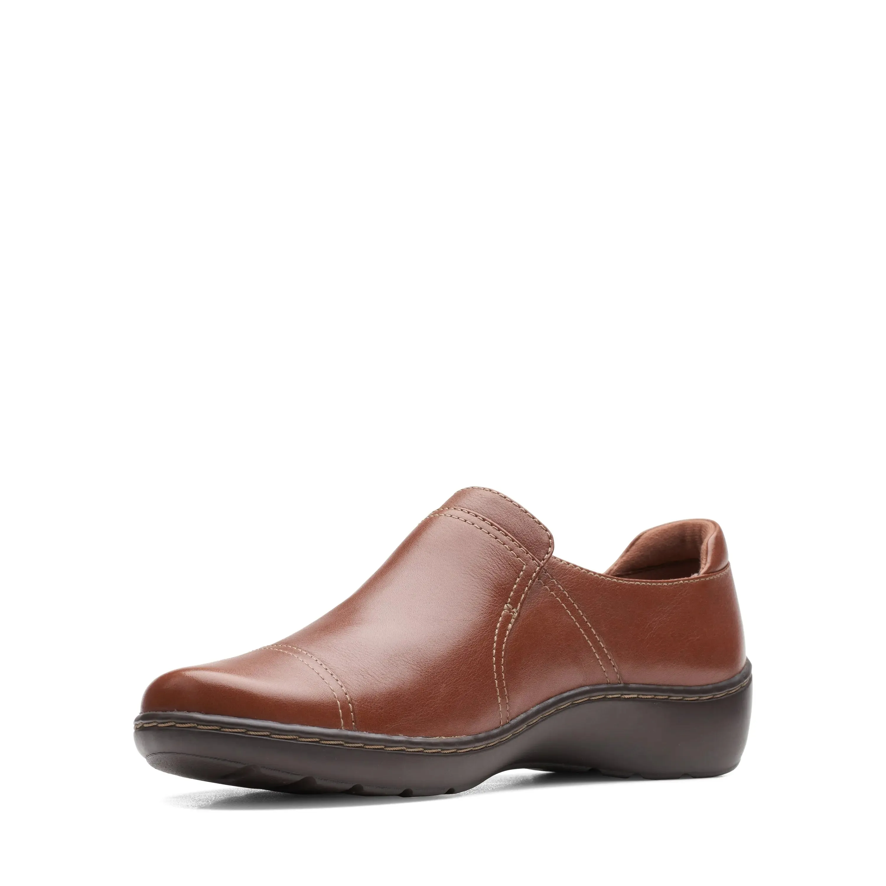 Womens Clarks Cora Poppy  Effortless Slip-On Comfort Best Shoes For Casual Hiking