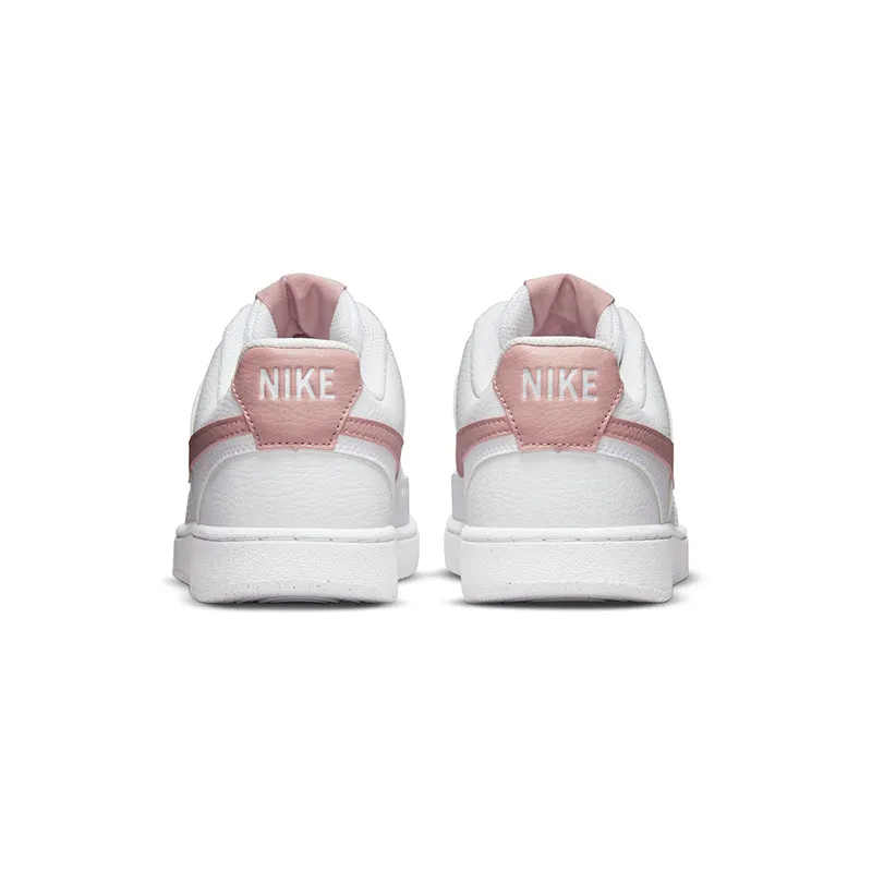 Best Asics Shoes For Weightlifting Women's Court Vision Low Next Nature White/Pink Oxford