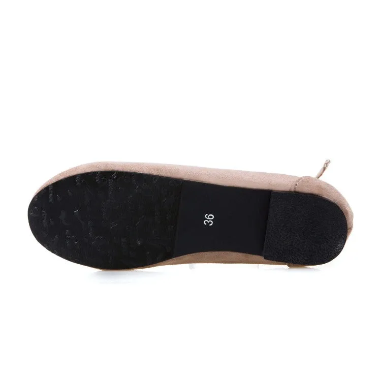 Best Tennis Shoes For Walking Women's Flock Round Toe Shallow Ankle Strap Flats Shoes