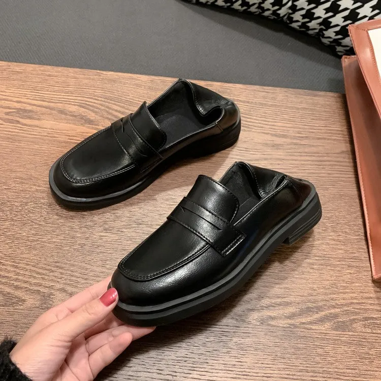 Mary Jane Style Flat Shoes Women's Round Toe Flat Platform Slip on Shoes